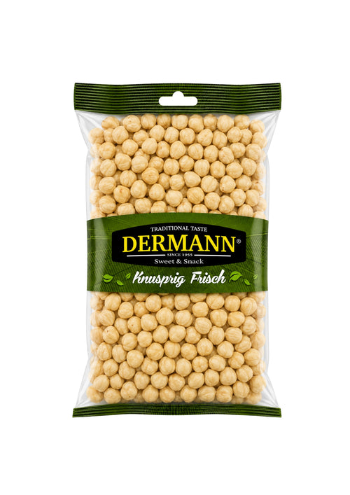 Geröstete und blanchierte Haselnusskerne